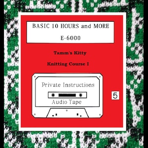 5 Basic 10 Hours and More E6000 (Audio Tutorial for Passap E6000 Knitting Machine) Short-Cut Shapings (R)