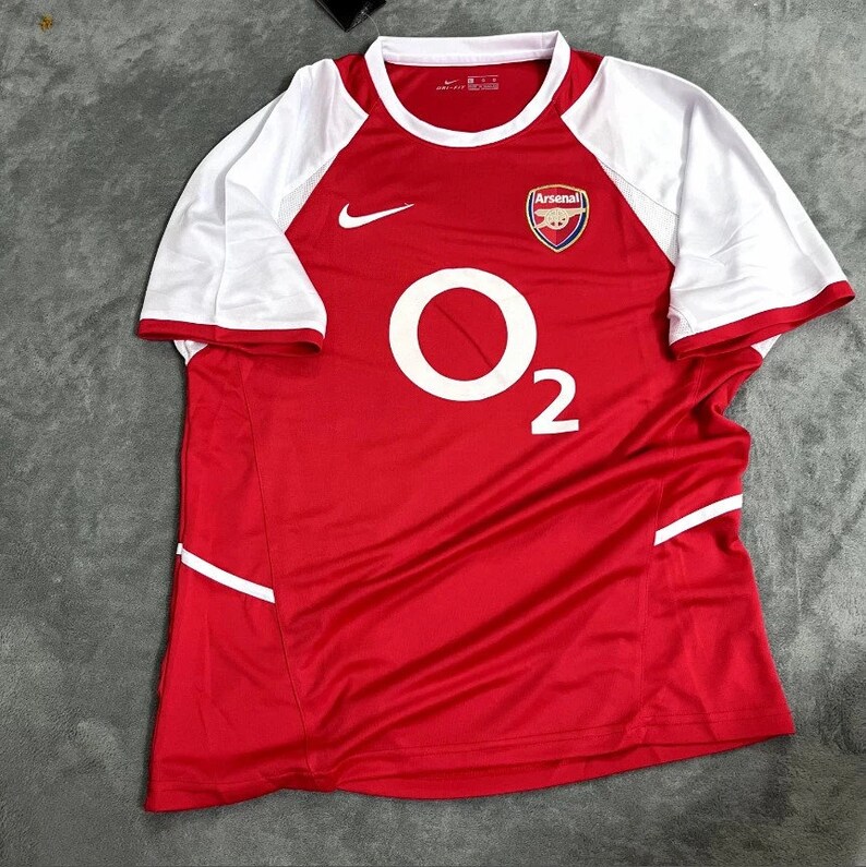 Retro Arsenal jersey, 14 Henry short sleeve jersey, Arsenal retro short jersey, vintage soccer shirt, vintage jersey, football jersey image 2