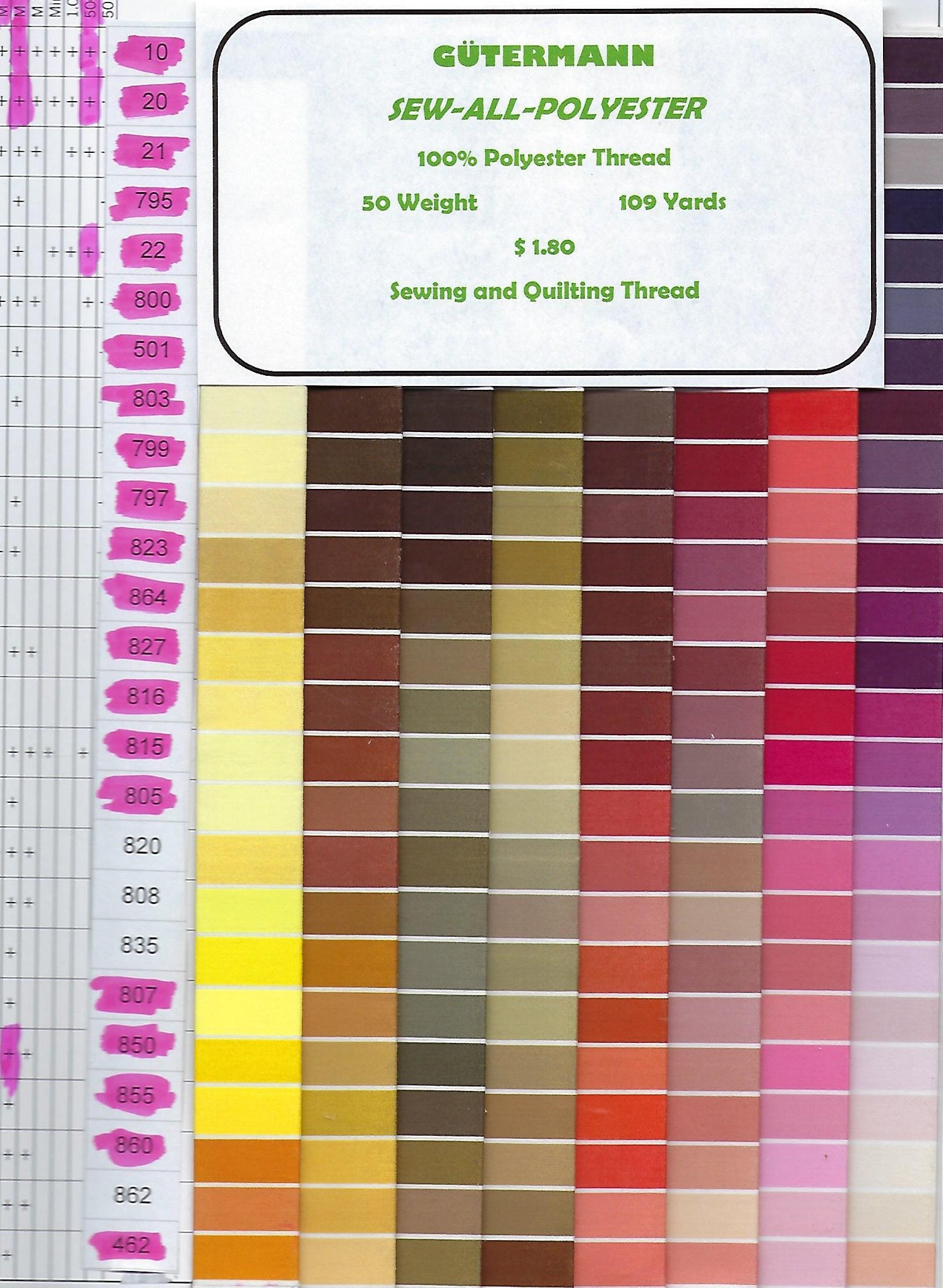 Gutermann polyester thread.  Sew all polyester thread.  This is the s…