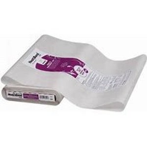 May include: A roll of clear fusible web, a type of interfacing used for crafts and sewing projects. The web is designed to be ironed onto fabric to add stability and structure.