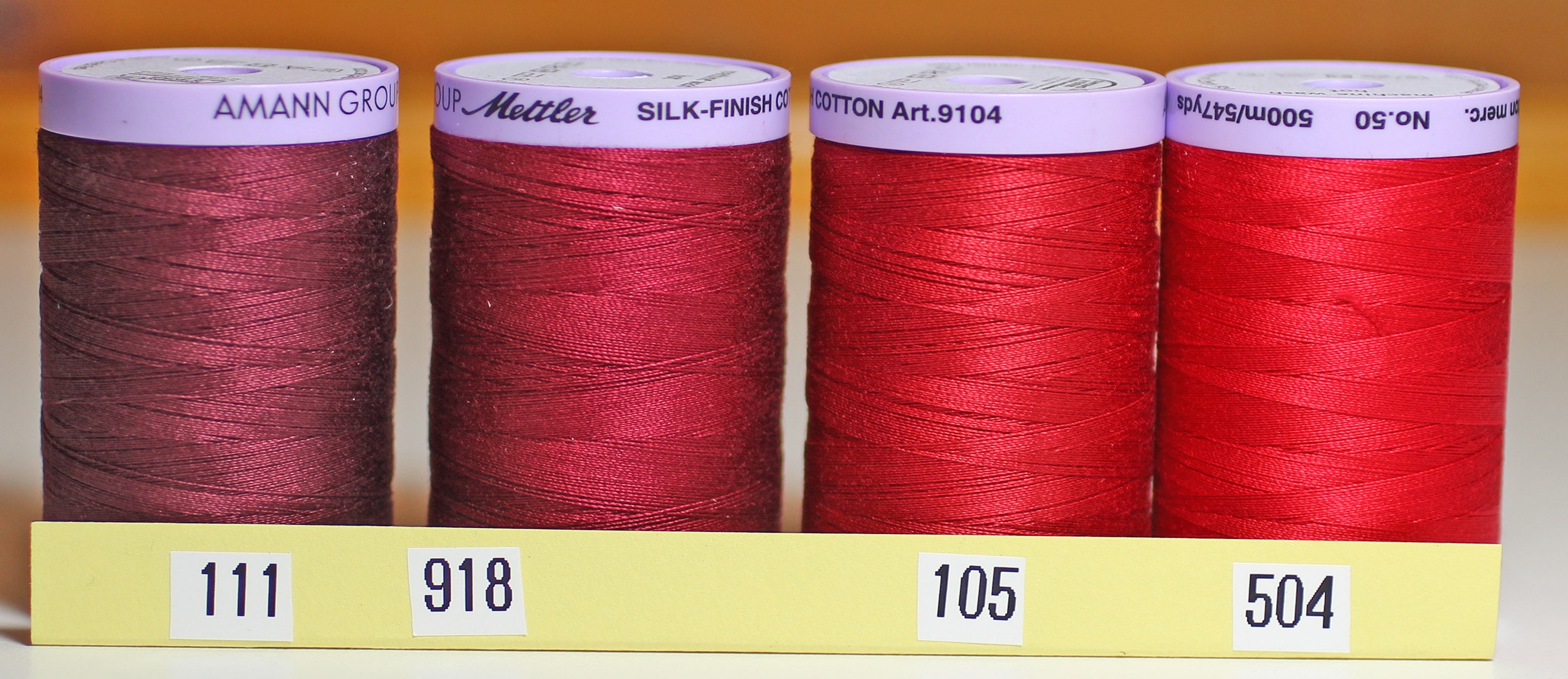 Mettler Cotton Thread. 50 Weight Silk Finished Cotton Quilting Etsy