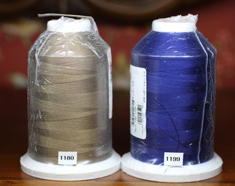 Sulky cotton thread.  Sulky 30 weight cotton thread as solids and blendables.  It consists of 3200 yards of 100 percent cotton, 2 ply 400d.