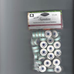 SALE:  Prewound cotton bobbins  L style Signature threads 40wt 3000 per package 55 yards each