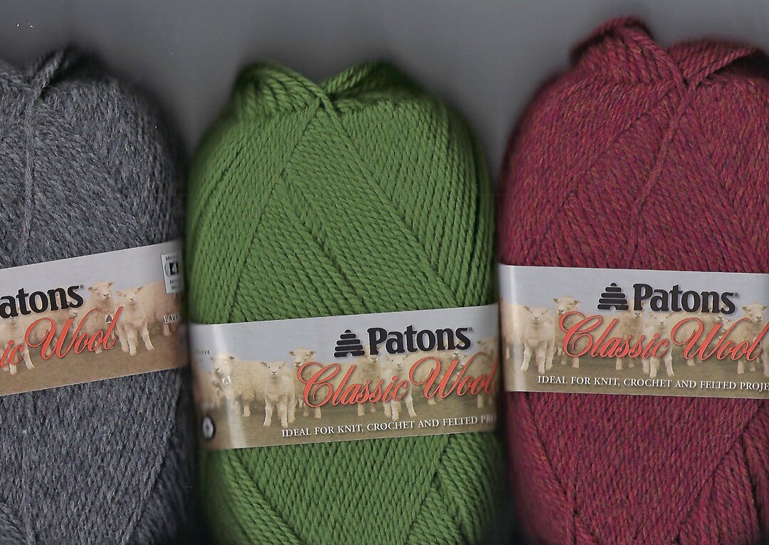 Patons Wool Yarn 16 Colors Patons Classic Wool Worsted. 210 Etsy