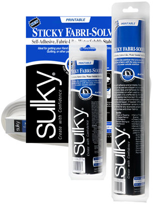 Sulky Print and Stitch Sulky Sticky Fabri-solvy Stabilizer 12/pack