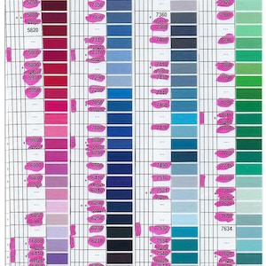 Gutermann cotton thread.  Quilting and embroidery thread.  50 weight cotton with 109 yards on each spool.  #3 Colors 8780 thru 9800.