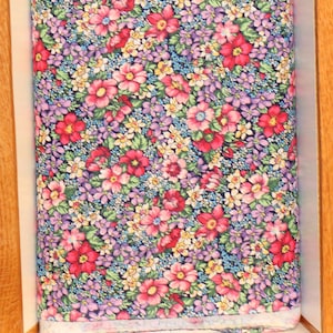 Cotton fabric by the yard:  Mook fabrics; country floral