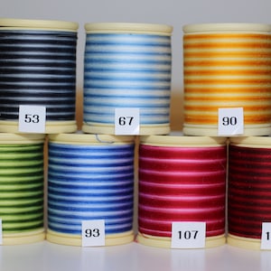 DMC machine embroidery thread, variegated.  Size 50 weight, 547 yards.