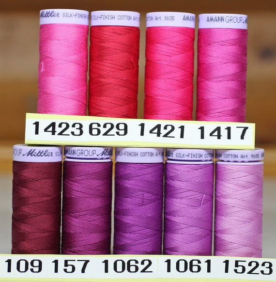 Mettler 100% Cotton Thread 50 Weight Silk Finish