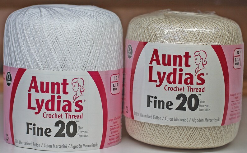 Crafts Aunt Lydia's ~ Crochet Thread ~ Fine 20 Crochet Thread