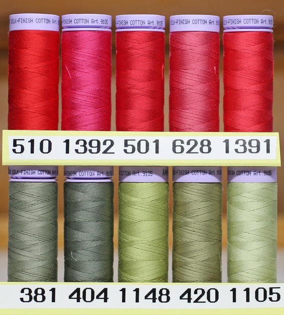 Large Silk Rayon Embroidery Machine Thread Strong Spools Solid basic Colors  x 5