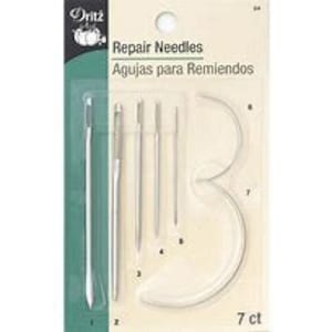 Dritz repair and doll hand needles.