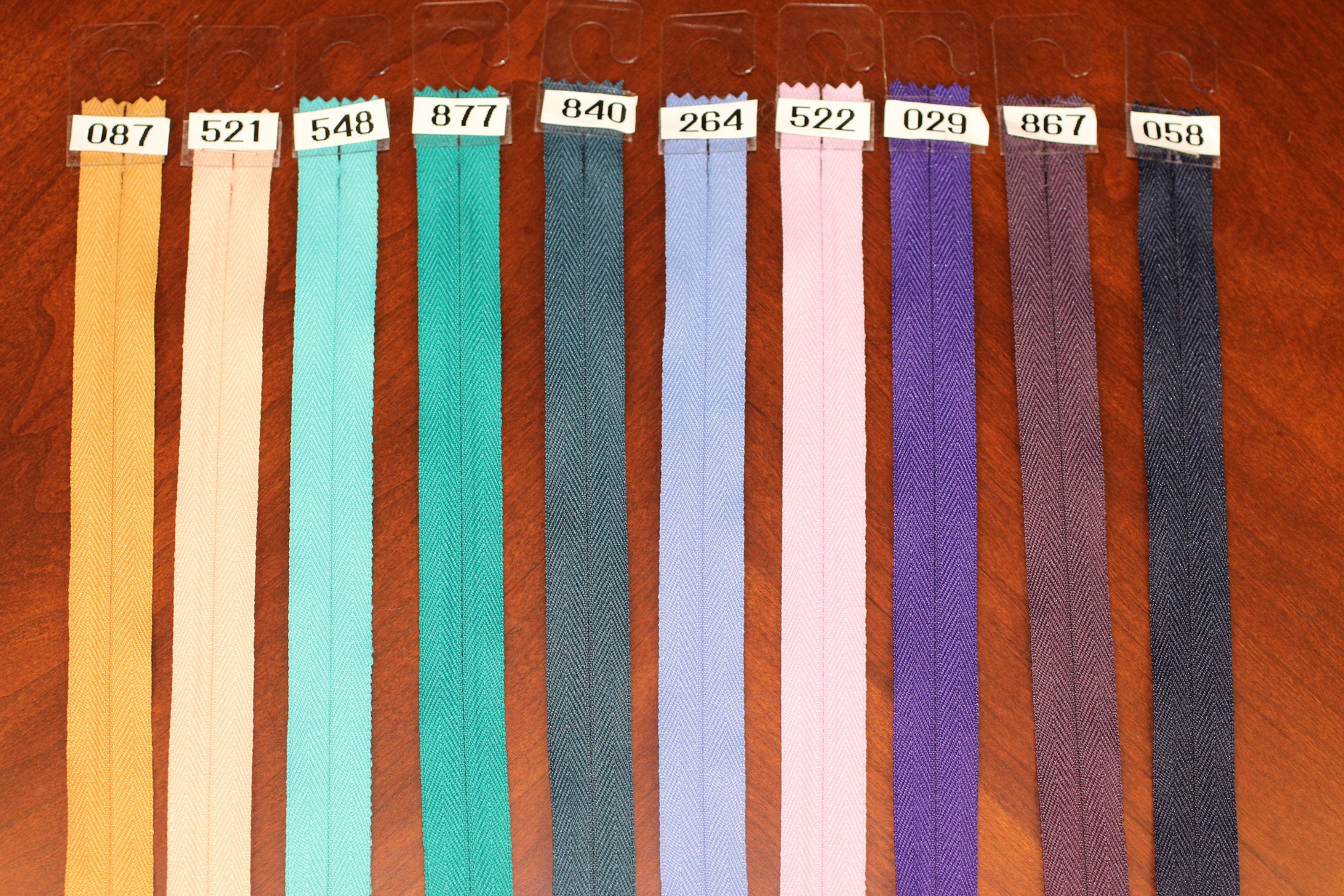 Zippers 24" invisible. All colors in stock.   Ykk dress zippers …