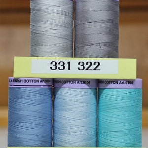 SALE:  Mettler cotton thread, solid colors, 547 yard spools.