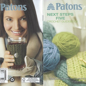 Paton&#39;s knit and crochet instruction pattern booklets.  Book 5 is crochet pattern instructions.  Books 8 is knitting.