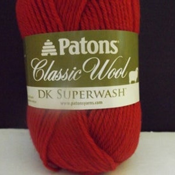 Patons Classic Wool DK Superwash yarn.