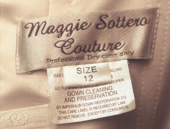 New size 10 Maggie Sottero's couture wedding gown… - image 2