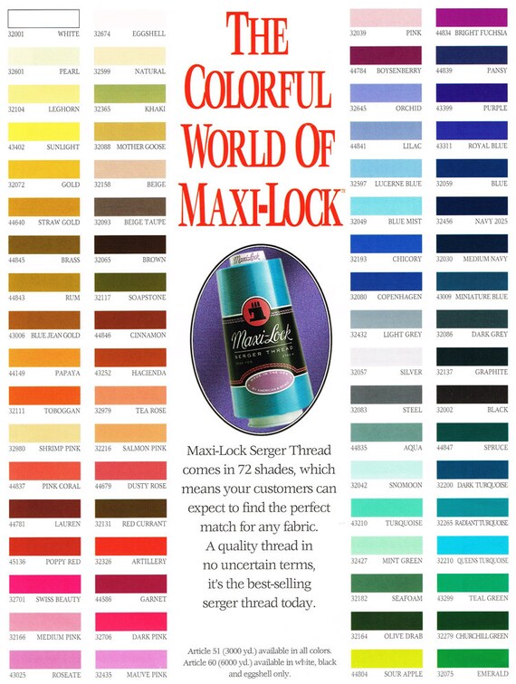SALE Maxi Lock Stretch serger thread
