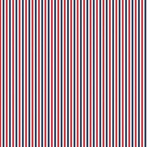 Patriotischer Baumwollstoff Schüttgut. Rot, weiß und blau gestreift von Riley Blake.