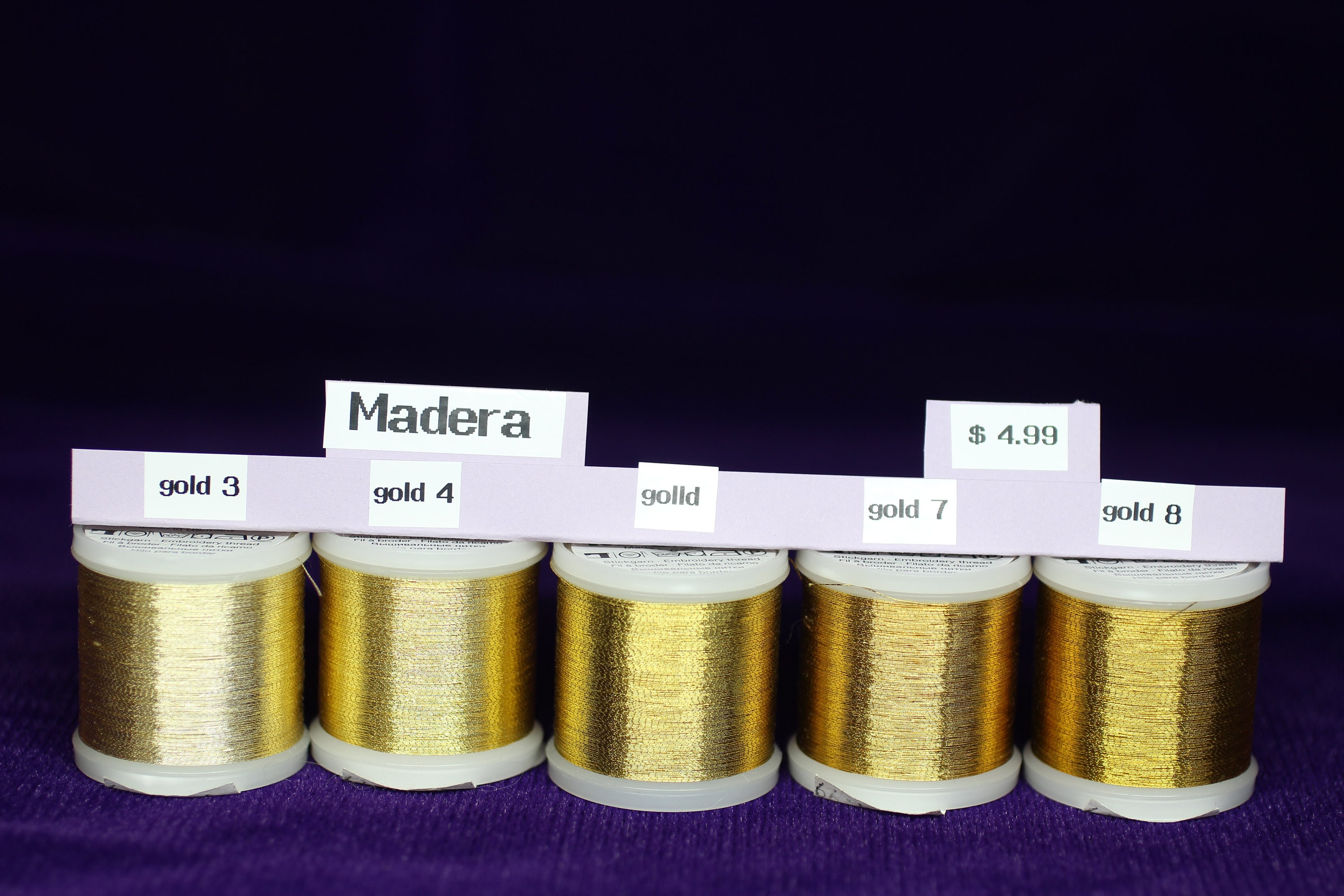 マデイラメタリック糸。40番手、200m（220ヤード）の糸です。 - Etsy 日本