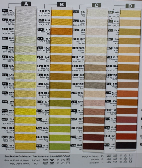 Saba Thread Colour Chart.pdf Sulky Embroidery Thread Color Chart Madeira To Sulky Thread Conversion
