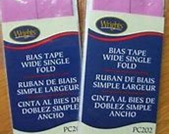 Wright's wide single fold bias tape.  Size:  7/8 inches by 3 yards.
