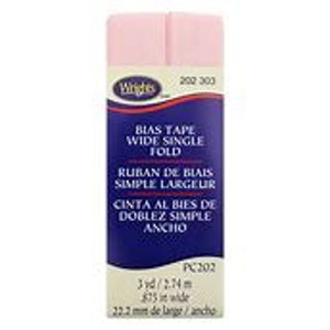 Wrights quilt binding, double fold bias tape.  Size:  7/8 inches by 3 yards.