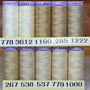 SALE:  Mettler cotton thread.  164 yards of silk finished cotton thread.  50 weight is for quilting, machine embroidery and sewing.