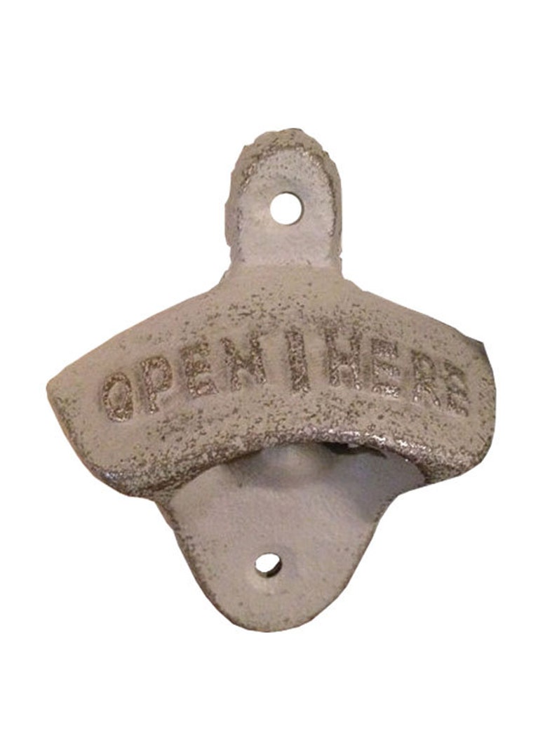 Old Fashion Bottle Opener Gray Rustic Bottle Opener Etsy