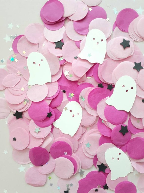 Pastel Halloween. Pink Halloween. Modern Halloween. Pastel Halloween Confetti. Halloween Confetti. Pink Halloween Confetti. New Halloween Il_570xn