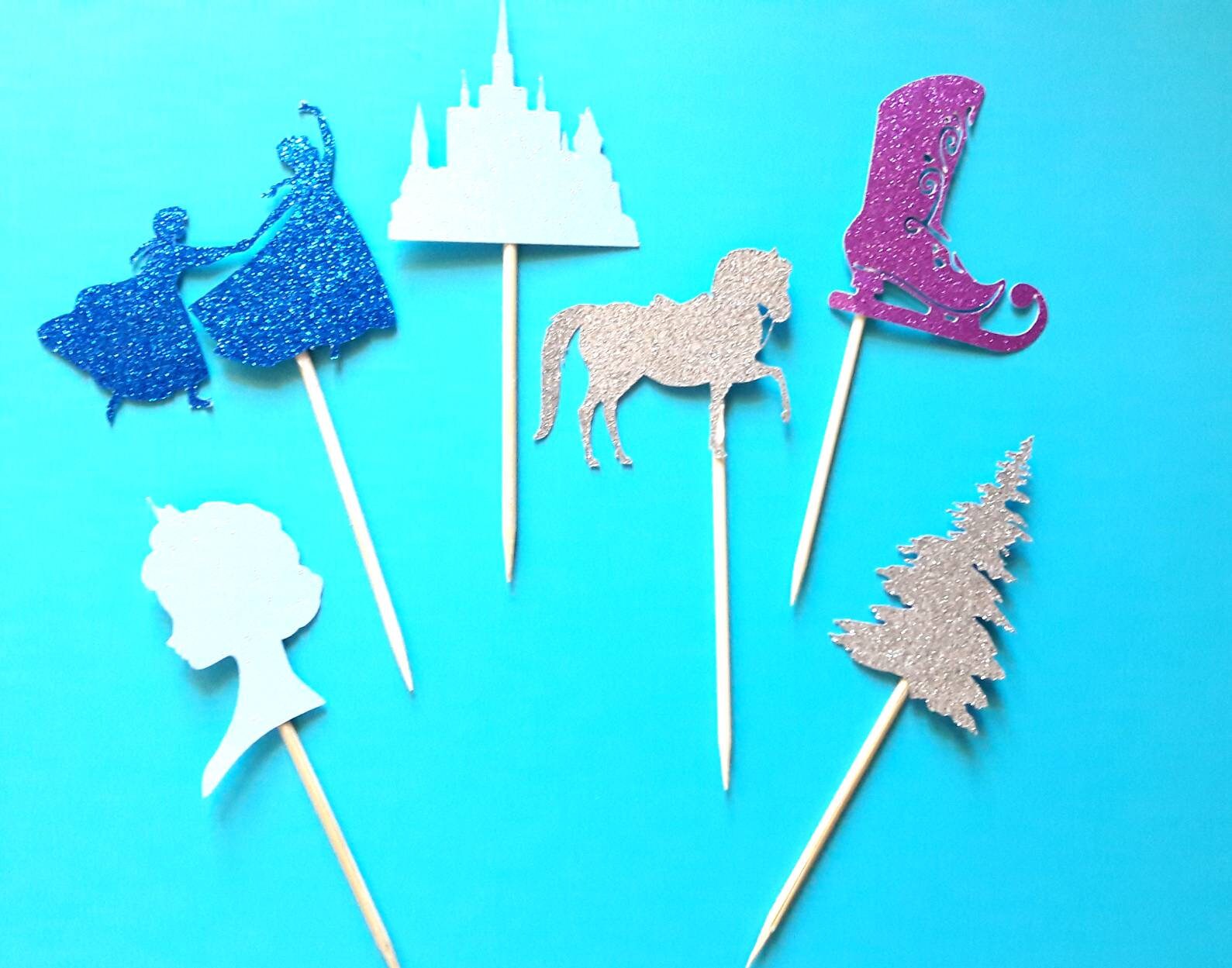 Frozen Cupcake Toppers. Frozen Birthday. Frozen Theme. Frozen Etsy