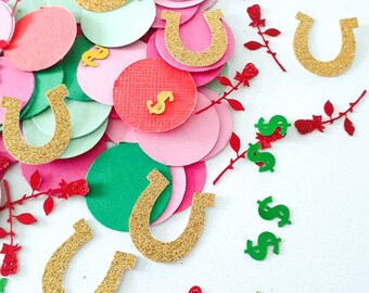 Kentucky Derby Confetti: Horse Party Decorations, Lucky Horseshoe (100 Pieces)