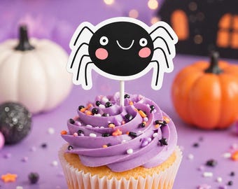 Pastel Halloween Cupcake Toppers. Pink Halloween (12 Count)