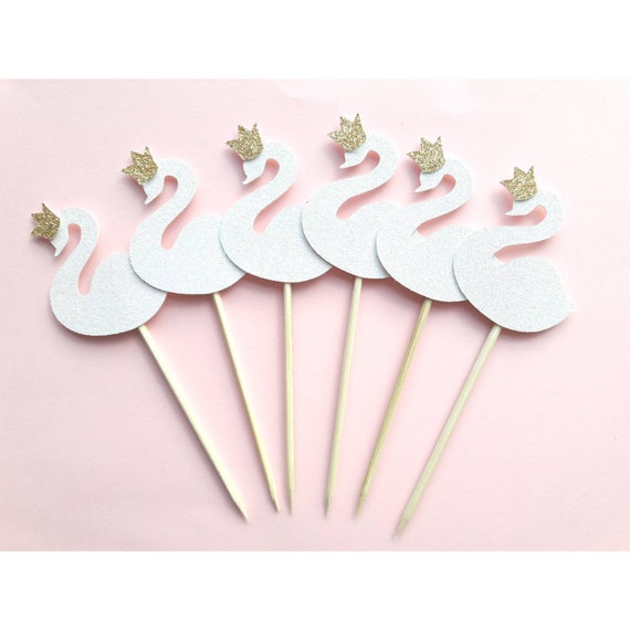 Swan Party Cupcake Toppers. Swan Theme. Swan Party. Swan Party Decor. Swan Decor. Swan Paper Straws. Swan Birthday. Swan Baby Shower. Il_570xn