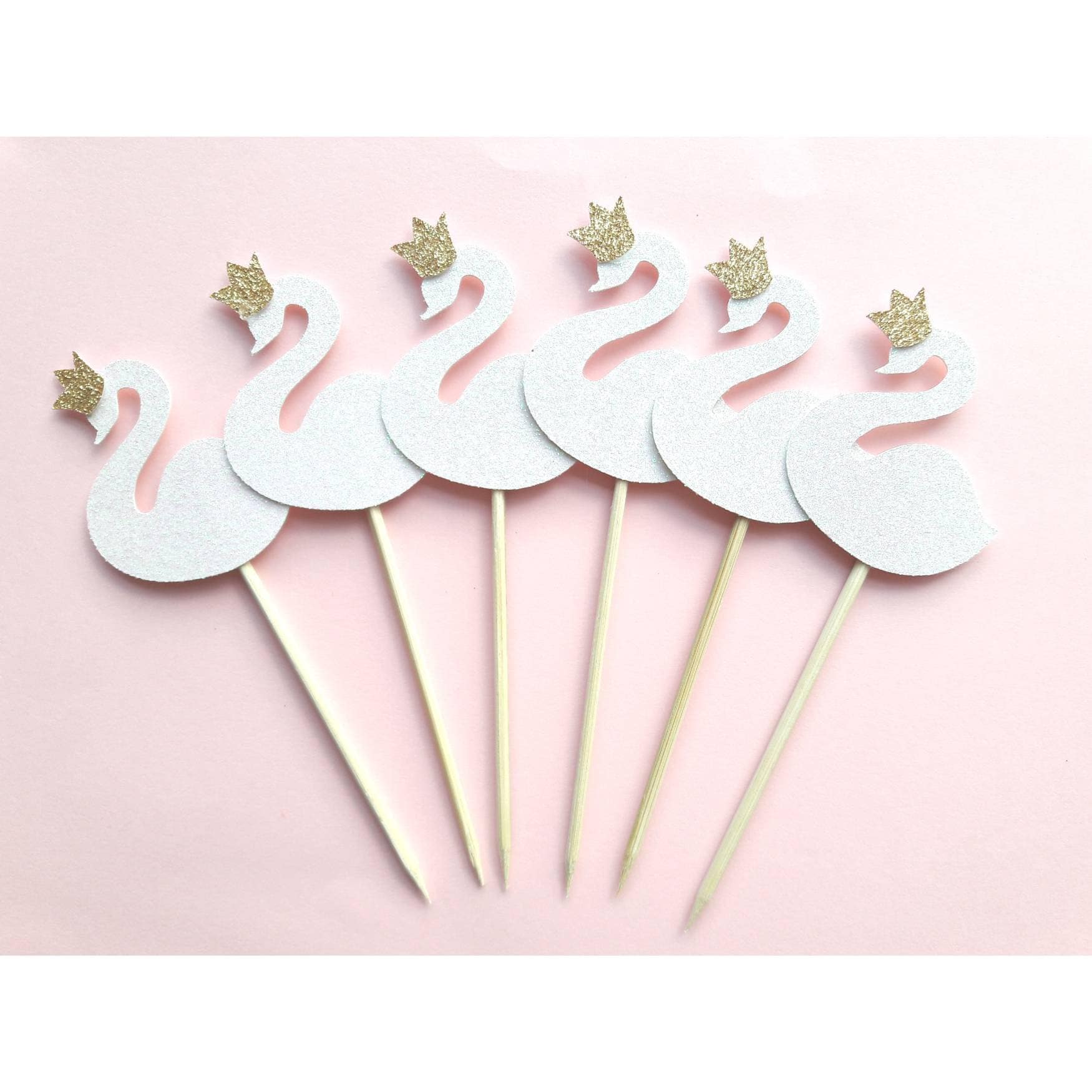 Swan Party Cupcake Toppers. Swan Theme. Swan Party. Swan Party Etsy