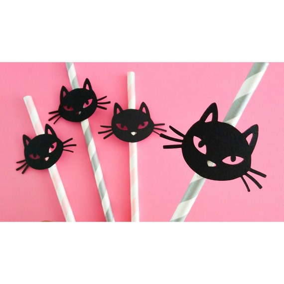 Anniversaire Kitty Chat Noir Kitty Noire Anniversaire De Etsy France