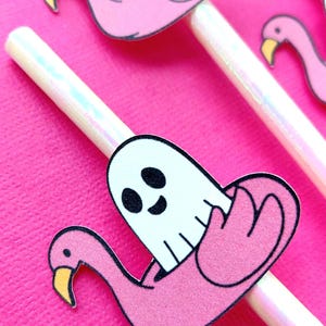 Summerween Ghost Party Straws - Set of 12 image 3