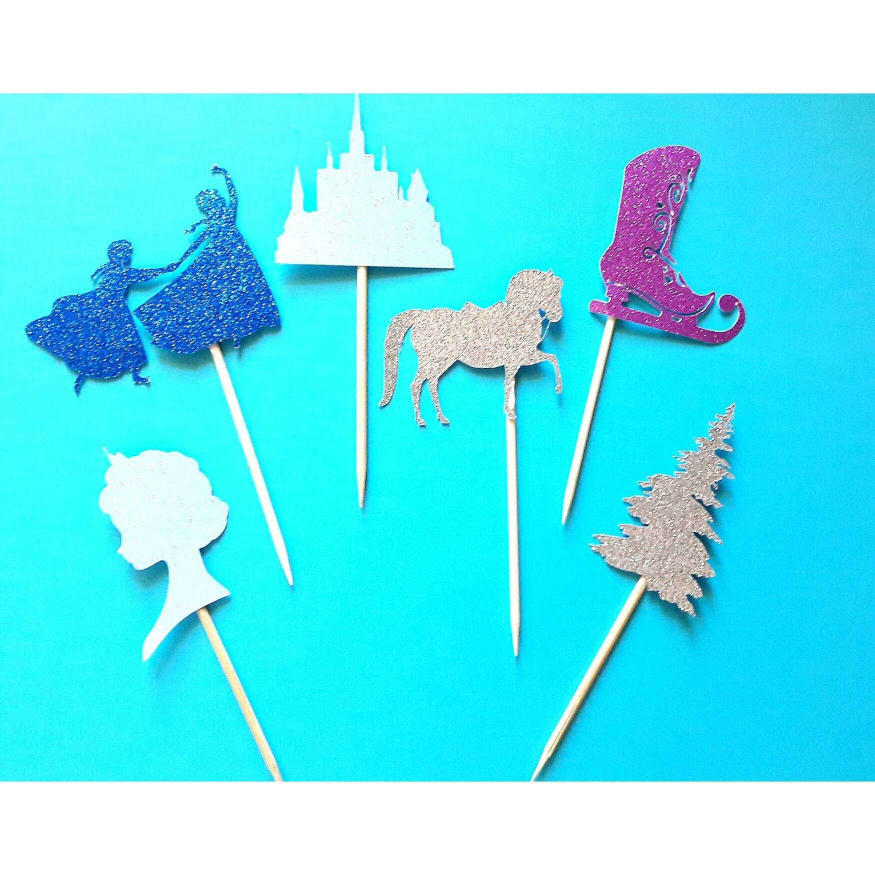 Frozen Cupcake Toppers. Frozen Birthday. Frozen Theme. Frozen Etsy