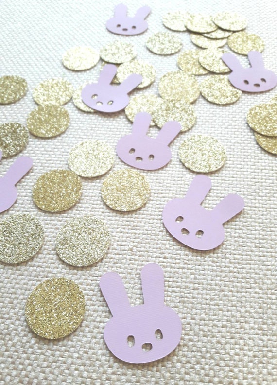 Bunny Confetti. Bunny Theme. Bunny Birthday Decorations. Some Bunny is One. Easter Party Decorations. Peter Rabbit. Easter Decor Il_570xn