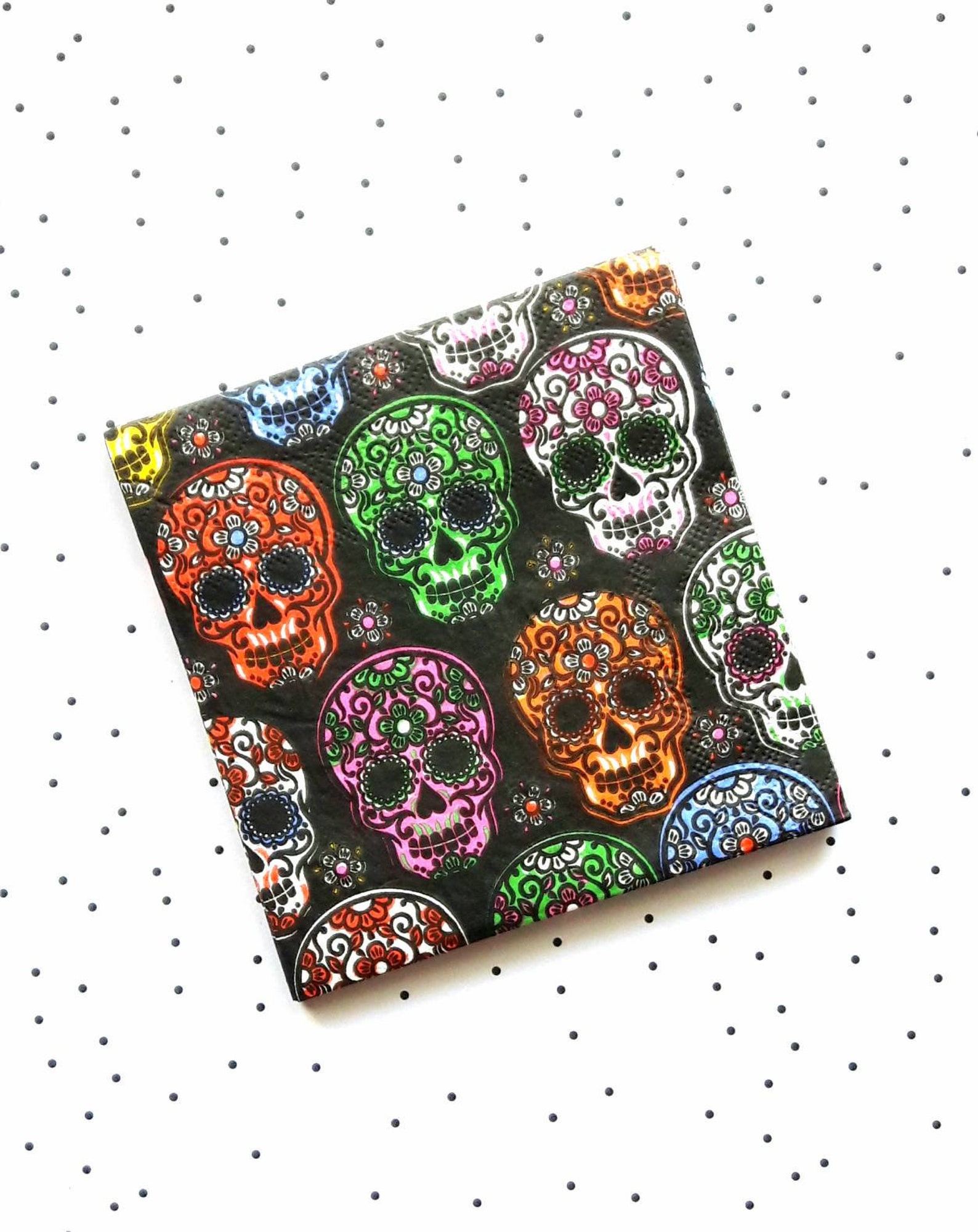 Skull Napkins. Halloween Napkins. Halloween Party Napkins. Etsy