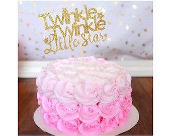 Twinkle Twinkle Little Star Cake Topper, 1st Birthday