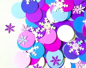 Frozen Snowflake Confetti: Winter Birthday Party Decorations (125 Pieces)