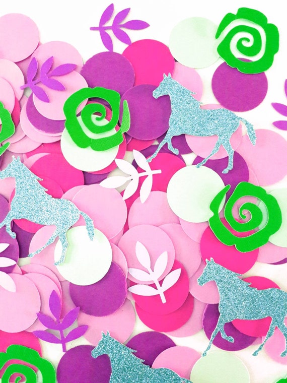 Kentucky Derby Confetti. Derby Decorations. Kentucky Derby Party. Horse Party Decorations. Horse Cupcake Toppers. Lucky Horse Il_570xn