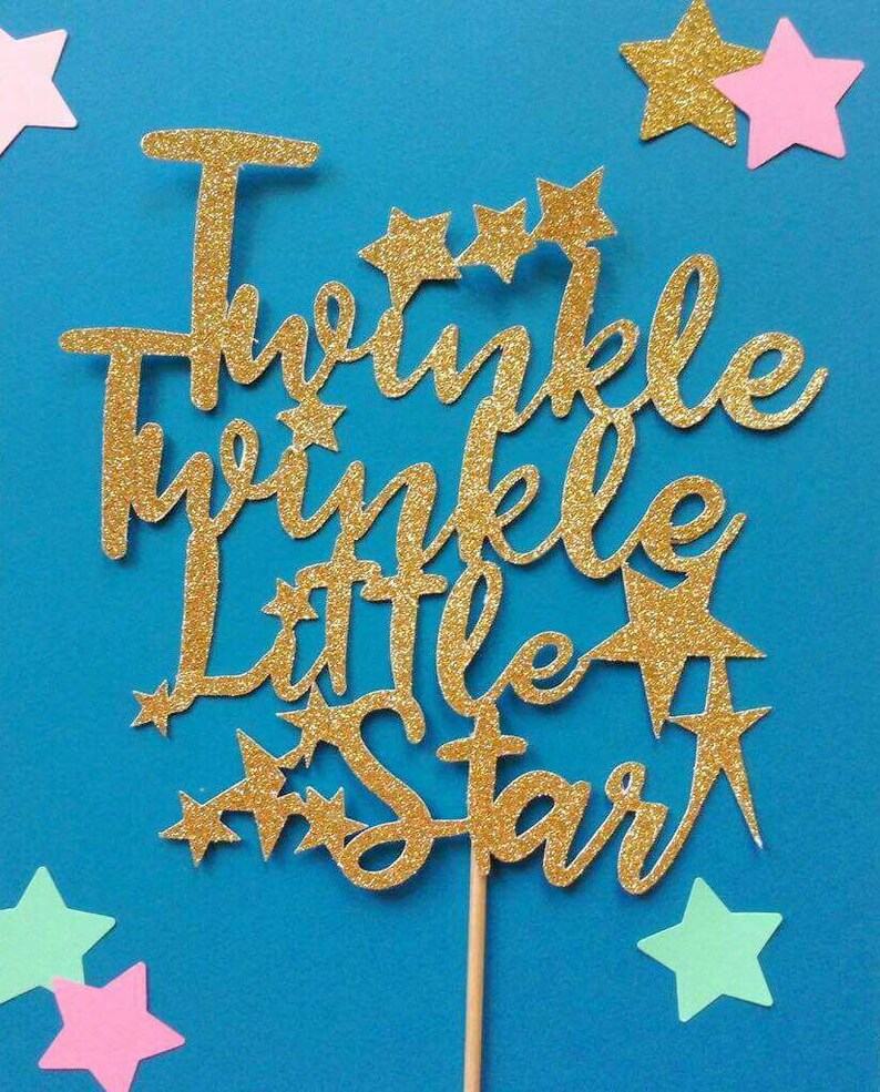 Twinkle Twinkle Little Star Party Decorations. Twinkle Twinkle Little Star Baby Shower. Baby Shower Decor. First Birthday Decor. image 3