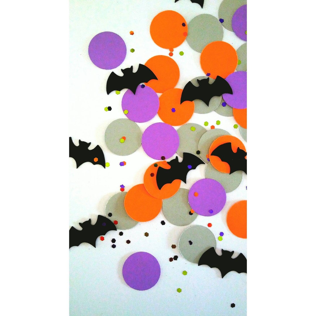 Halloween Confetti. Modern Halloween. Halloween Party. Etsy