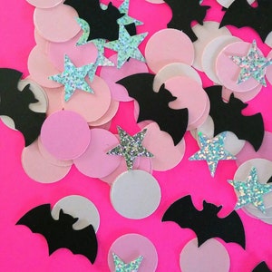 Halloween Confetti. Modern Halloween. Halloween Party. Halloween Theme. Bat Confetti. Bat Themed Birthday. Halloween Birthday Decorations