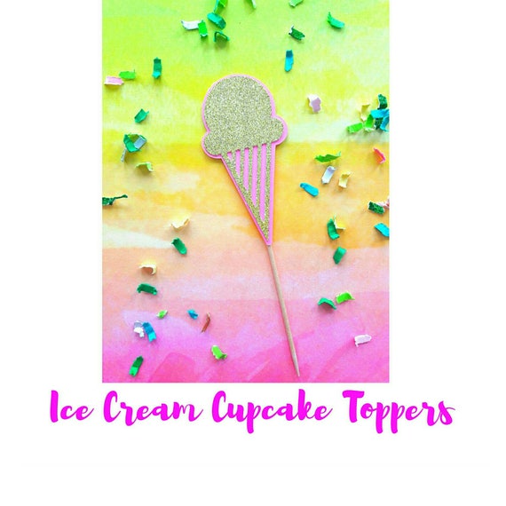 Ice Cream Cupcake Toppers. Ice Cream. Ice Cream Party. Ice Cream Theme. Ice Cream Parlor. Ice Cream Cone. Ice Cream Cone Decorations. Il_570xn