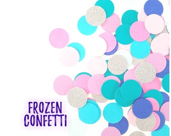 Frozen Inspired Confetti: Elsa Birthday Party Decor (100 Pieces)