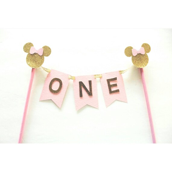 Minnie Mouse Cake Topper Cake Bunting Minnie Mouse First