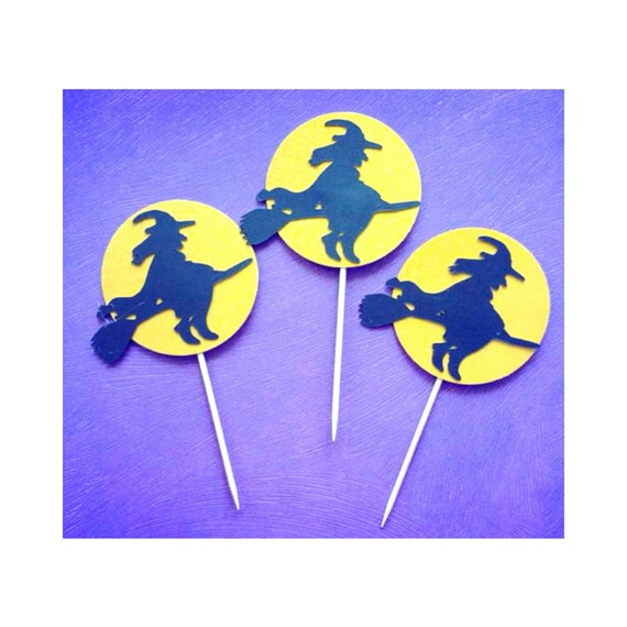 Halloween Cupcake Toppers Halloween Decor. Witch Cupcake Toppers. Halloween Theme. Halloween Party Decor. Halloween Theme. Hocus Pocus Il_570xn